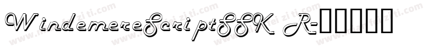 WindemereScriptSSK R字体转换